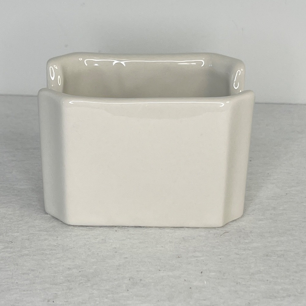 Vintage DCC USA China Ceramic Porcelain Sugar Packet Holder Caddy Bone Beige
